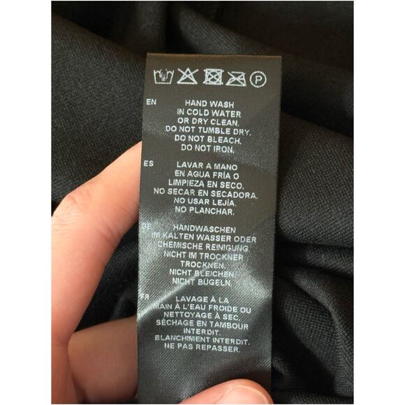 Marcella Amelia Ponte Mesh funnel neck midi dress black size XXL - Picture 8 of 9